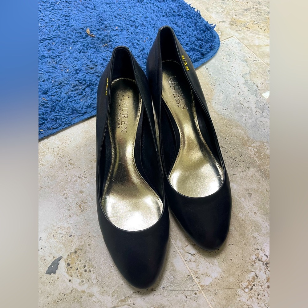 Ralph Lauren black heels